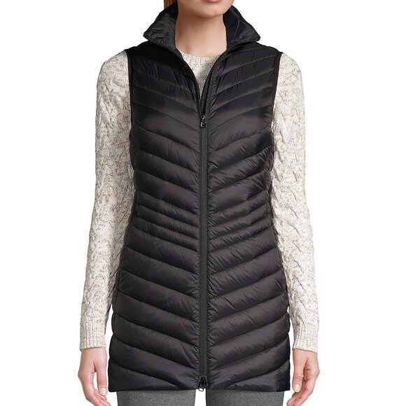 Land's End Long Puffer Vest (L) - Picture 1 of 3
